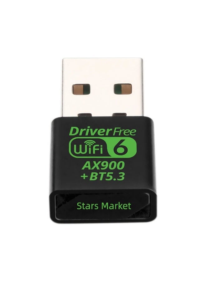 سوق النجوم محول واي فاي وبلوتوث USB، سرعة 900 ميجابت في الثانية، مزدوج النطاق 2.4/5 جيجاهرتز، جهاز استقبال شبكات لاسلكية خارجي، دونجل واي فاي صغير للكمبيوتر الشخصي/اللابتوب/سطح المكتب - Image 5
